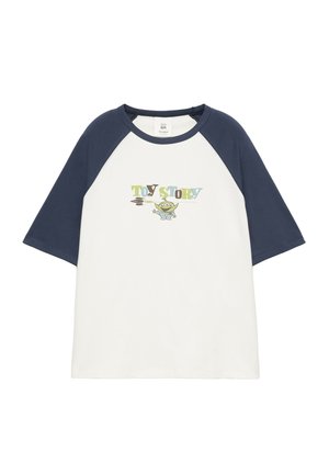 PULL&BEAR, TOY STORY RAGLAN SLEEVE - T-SHIRT - Nyomott mintás póló - white