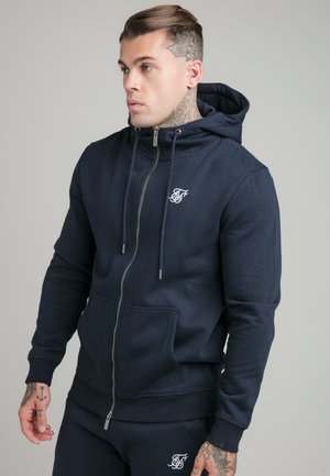 ZIP THROUGH FUNNEL NECK HOODIE - Mikina na zip - navy