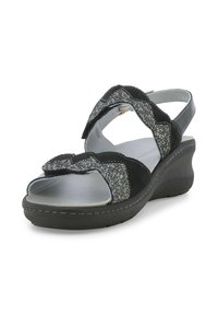 Melluso Sandali con zeppa - nero