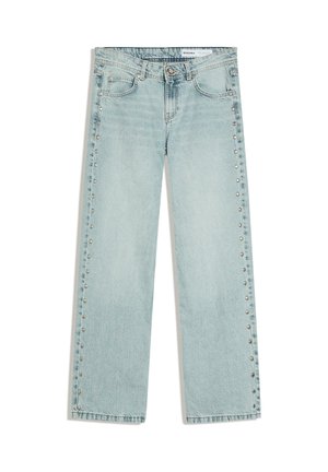 Bershka, STARS AND STUDS - BAGGY JEANS - Jean baggy - blue
