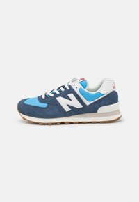 Não selecionado, blue/white
