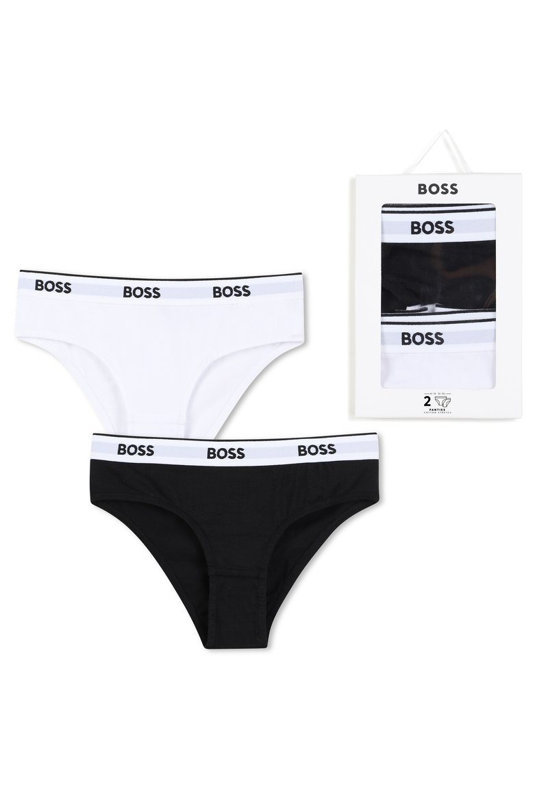 BOSS Kidswear JUNIOR 2 PACK - Hlačke - black/white