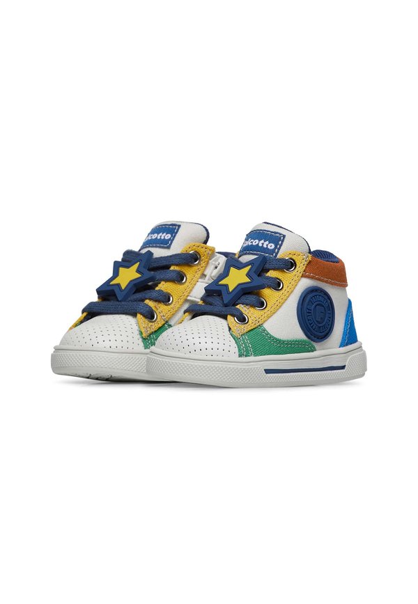 SHIN ZIP – Sneaker low – weiß gelb