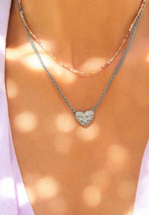 My Jewellery BOTANICAL WITH FLOWER HEART - Collana - silver-coloured