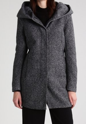 Halflange jas - mottled dark grey