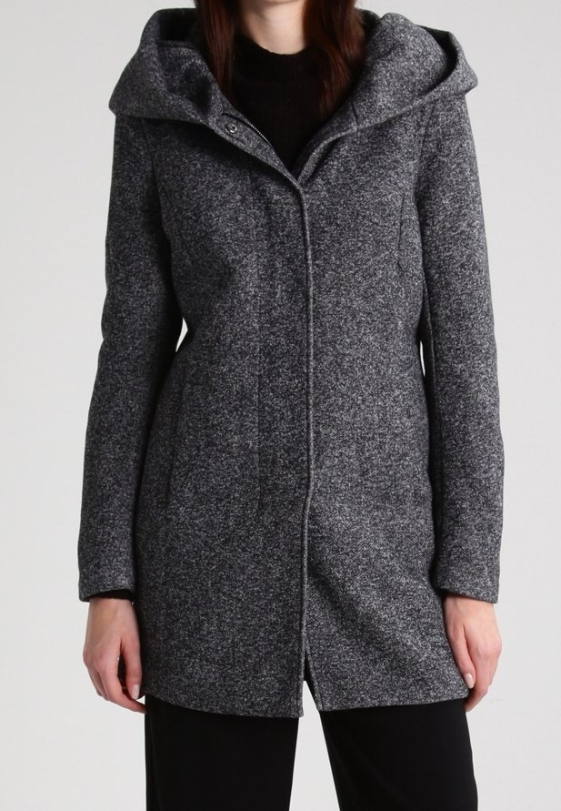 ONLY Halflange jas - mottled dark grey