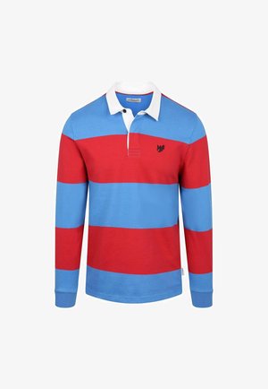 McGregor, RUGBYSHIRT STRIPE - Polo shirt - blauw rood