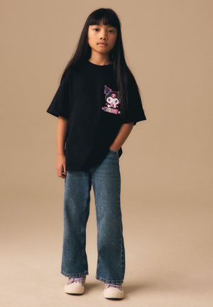 Next REGULAR FIT-GRAPHIC  - Nyomott mintás póló - black kuromi