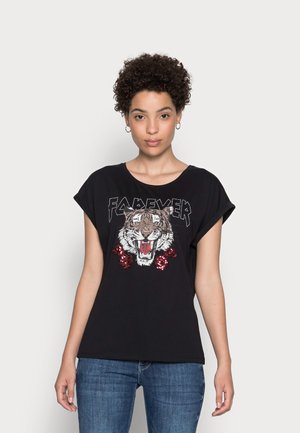 ELEA - Print T-shirt - black deep