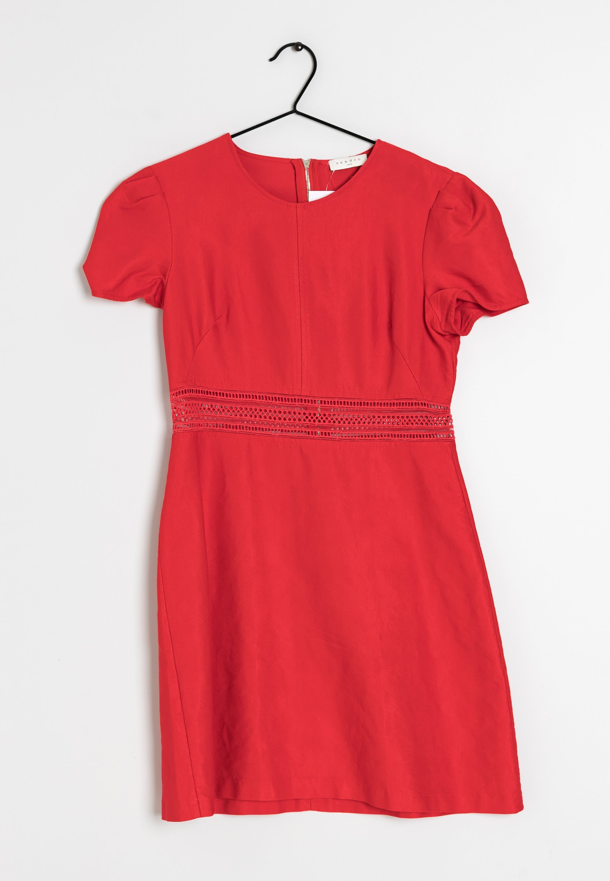 sandro Day dress - red - (Pre-owned) - Zalando sandro Day dress - red - (Pre-owned) - Zalando