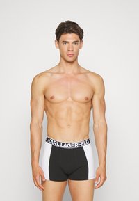 KARL LAGERFELD BOLD LOGO TRUNKS (PACK OF 3) - Kitsad bokserid - black/white