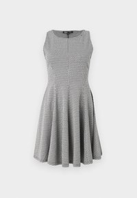 ONLFINE FLARED DRESS - Koktélruha / Partiruha - black/cloud dancer