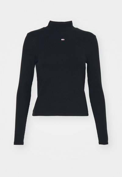 ESSENTIAL MOCK NECK - T-shirt à manches longues - black
