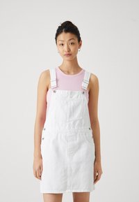 ONLY - ONLLINN CARGO SPENCER DRESS - Jeanskleid - white Thumbnail-Bild 1