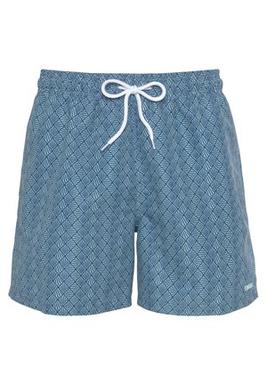 Badeshorts - blau bedruckt