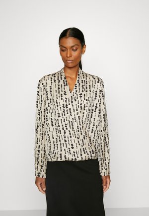 La Strada Unica RUNNING WRAP - Bluse - pumice stone