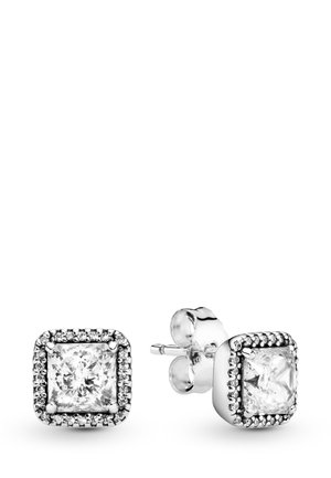 SQUARE SPARKLE - Náušnice - silver coloured