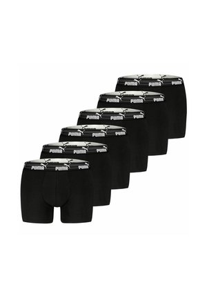 EVERYDAY 6 PACK - Boxer Briefs - schwarz mit schwarz-grauem logobund