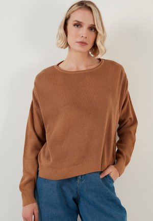 Strickpullover - caramel