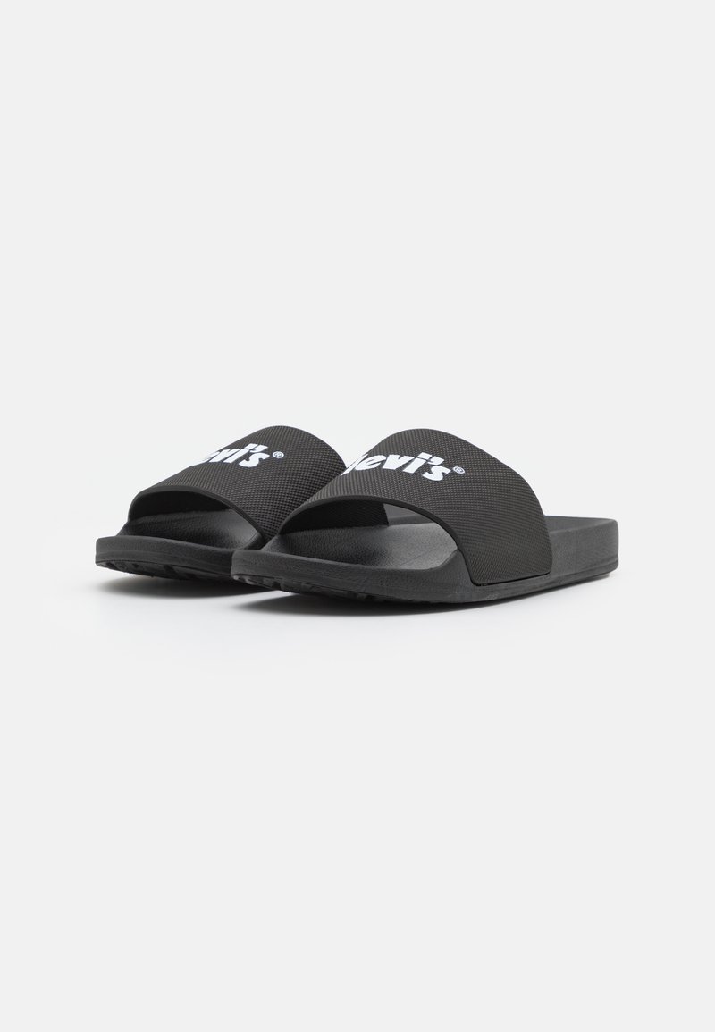 Herren Sandalen | Levi's® JUNE POSTER Pantolette flach full black/schwarz - VP00353 Herren Sandalen | Levi's® JUNE POSTER Pantolette flach full black/schwarz - VP00353