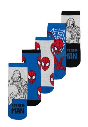5ER PACK SPIDERMAN - Socks - blau grau