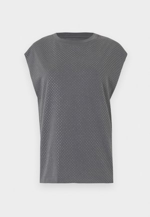 CLOE STRASS - Μπλουζάκι με στάμπα - medium grey