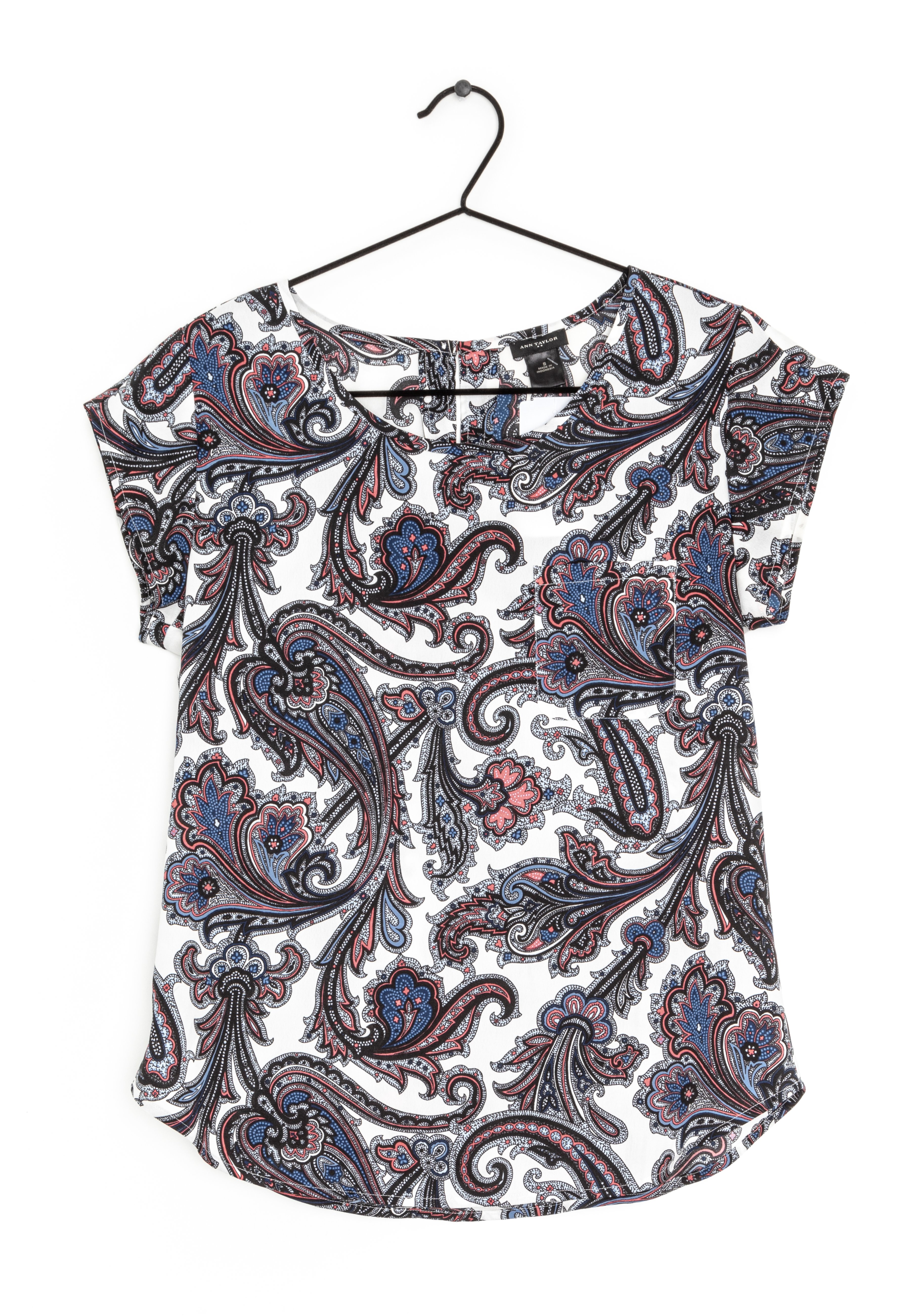 ann taylor paisley blouse
