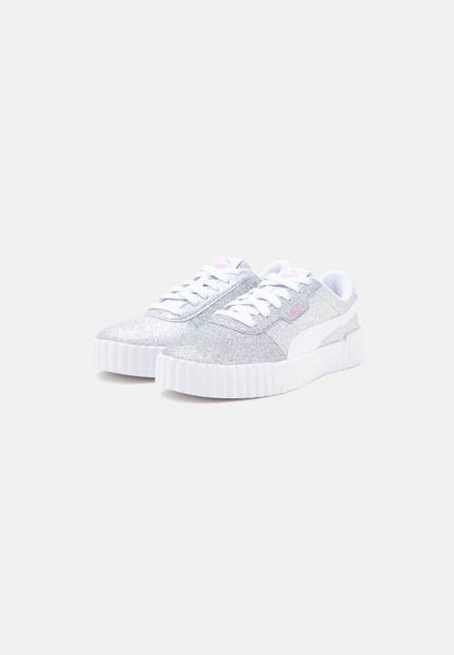 PUMA CARINA 3.0 GLITZ JR UNISEX - Trainers - silver-coloured/white — foto 2