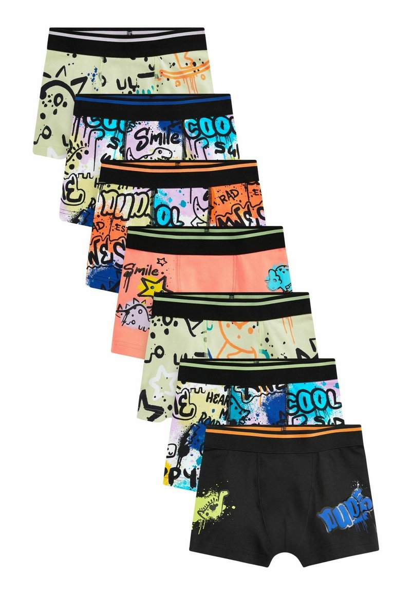 Next 7 PACK STANDARD - Shorty - dino graffiti print