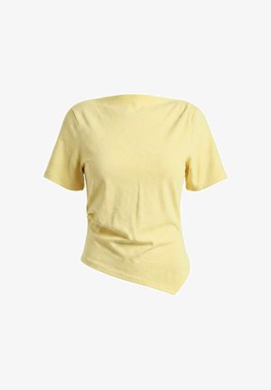 Pieces, T-SHIRT PCSIRENE DRAPE - T-shirt con stampa - french vanilla