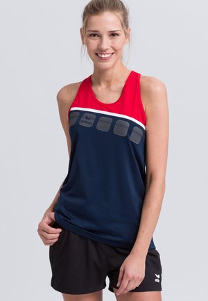 Top - navy/red/white