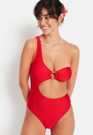 LSCN BY LASCANA MONOKINI - Badeanzug - cherry red