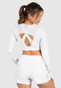 Smilodox CROP FASTLANE - Maglietta a manica lunga - hellgrau
