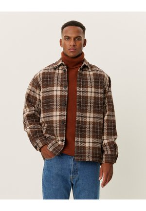 Les Deux JONATHAN OVERSHIRT - Veste mi-saison - brown