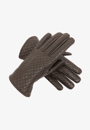 Lederjacken24 Fingerhandschuh - dunkelbraun