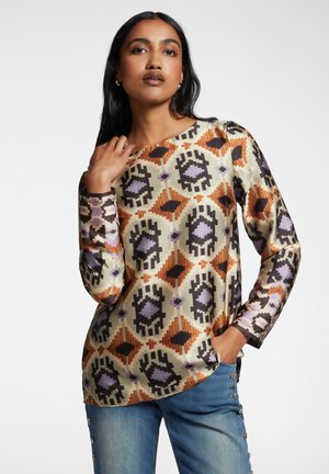Elena Mirò IN DALLA STAMPA ETNICA - Blusa - beige