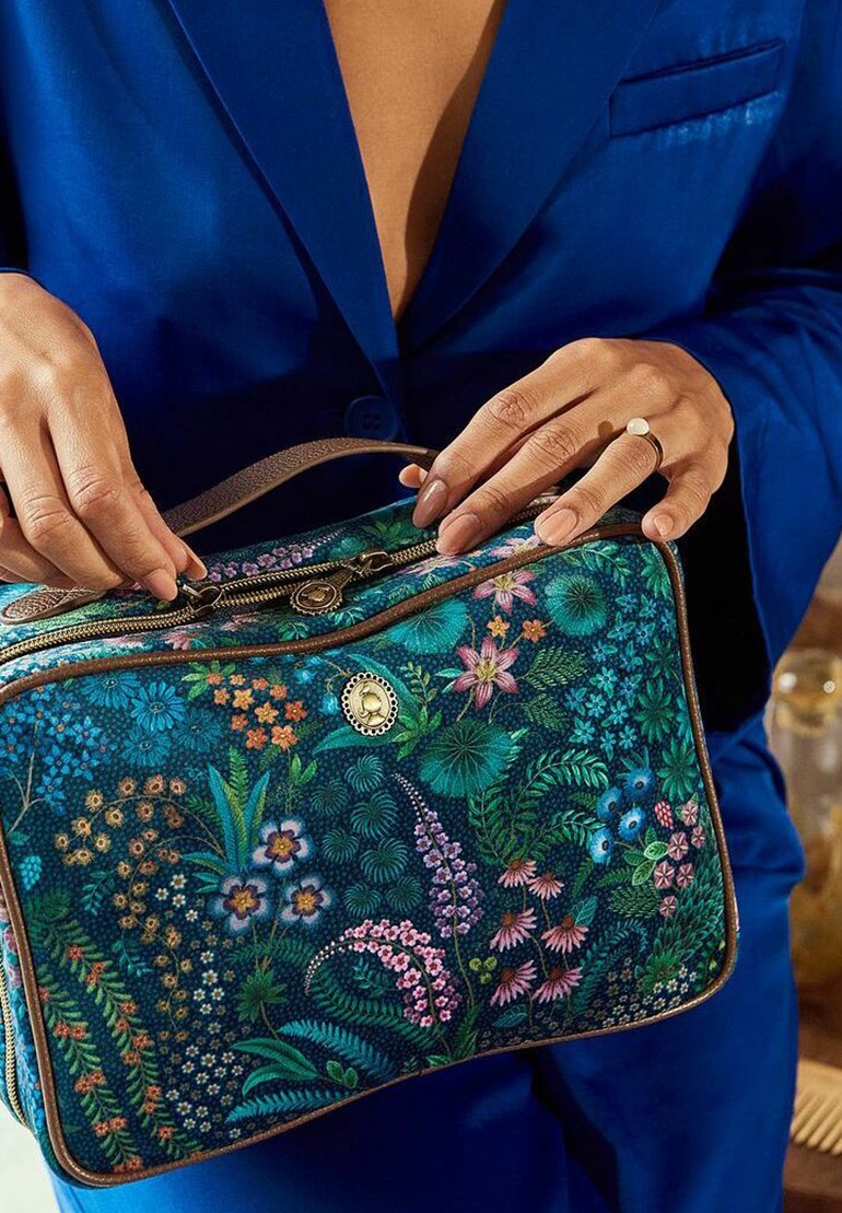 PIP Studio Kosmetikbeutel Moon Delight – Mittlere Größe In Blau Aus Kunstleder