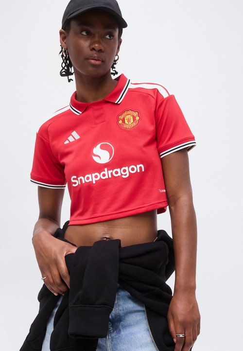 adidas Manchester United 26/27 Home Crop Asia Sizing 'Mufc Red' (Women's) — foto 4