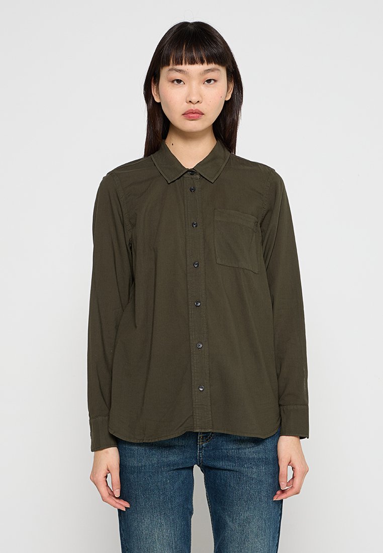 Tomorrow Overhemdblouse kaki Tomorrow Overhemdblouse kaki