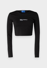 Karl Lagerfeld Jeans LAYERED TEE - Topper langermet - black