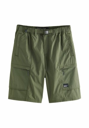 REGULAR FIT - LIGHTWEIGHT BELTED - Šortai - olive green