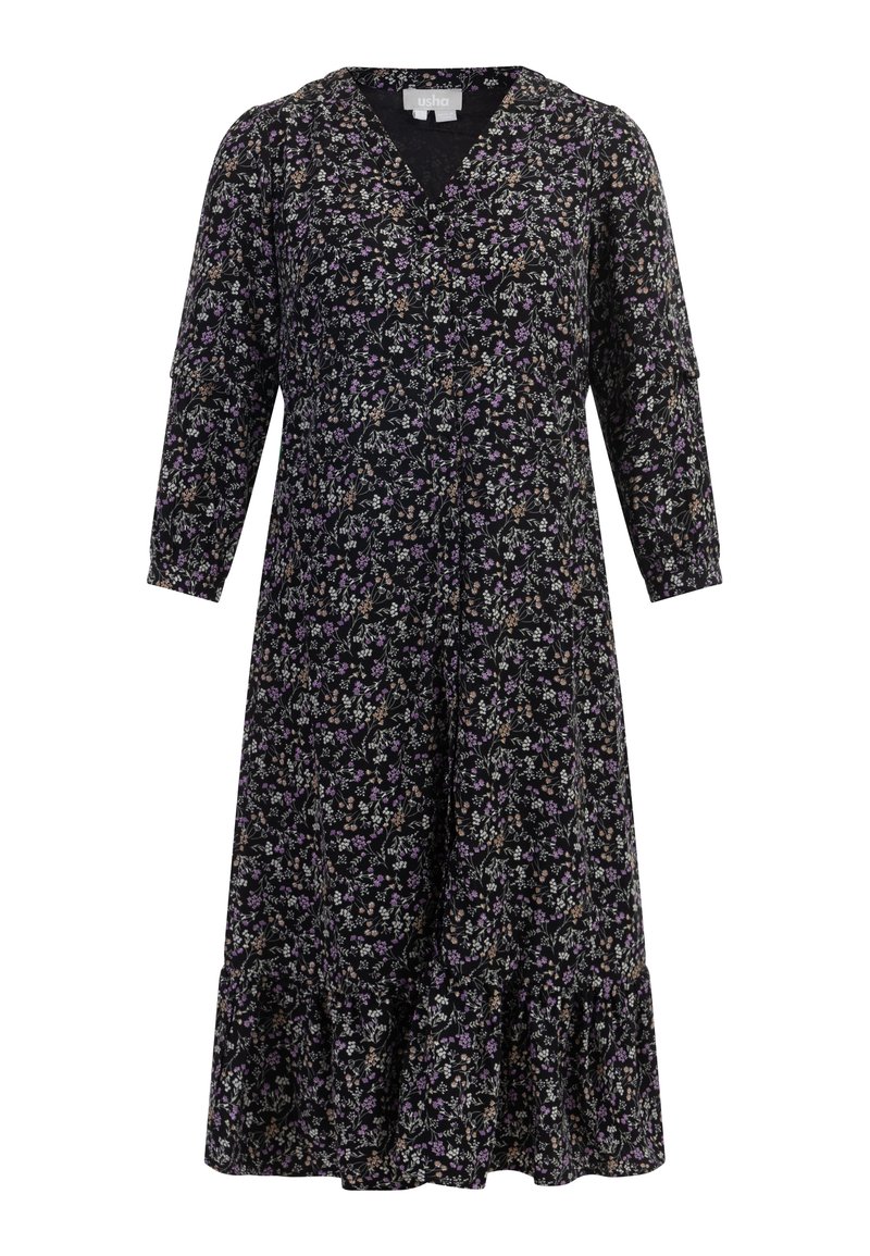 usha Jurk zwart usha Jurk zwart