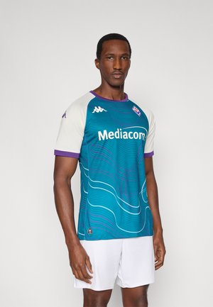 FIORENTINA WARM UP - T-skjorte til trening - turquoise crystal/white whisper/violet indigo