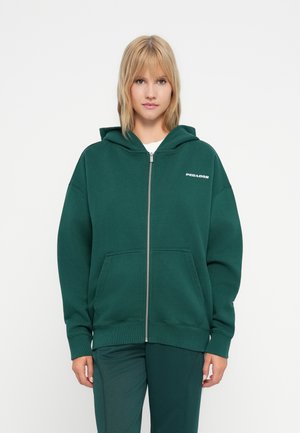 CLARITA OVERSIZED  - Sweatjakke - washed dark green white