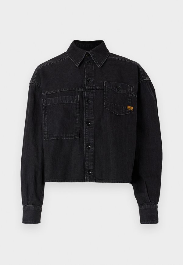 CROPPED SHIRT - Button-down blouse - worn in nighttime sky2