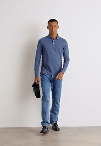 Tommy Hilfiger SLIM - Top s dlhým rukávom - faded indigo heather