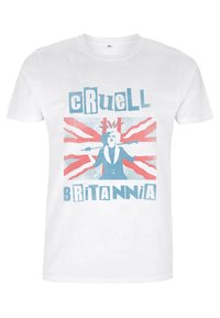 Disney DNCA CRUELL BRITANNIA UNISEX - Camiseta estampada - white
