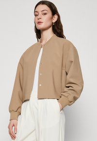 Selected Femme SLFBLAKE - Chaquetas bomber - greige