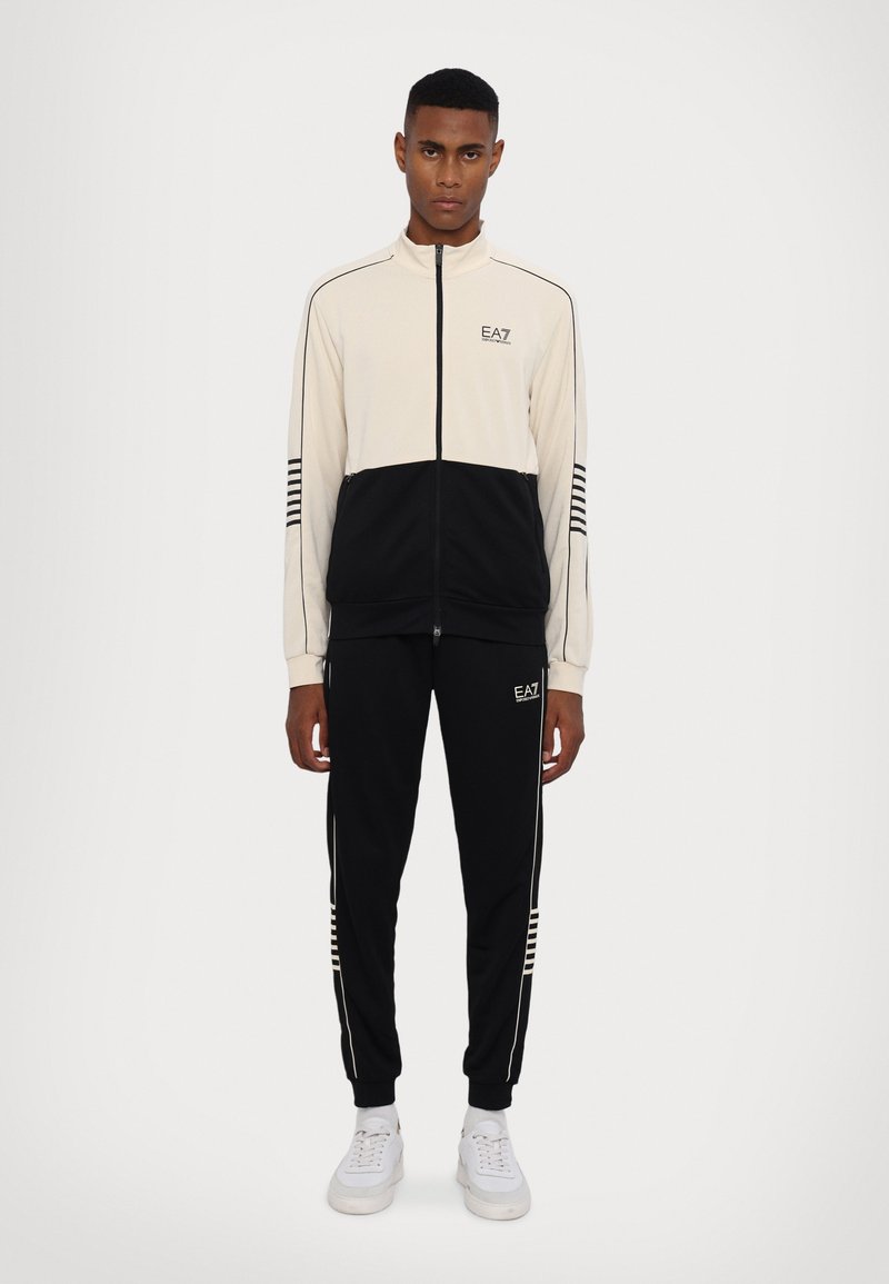 EA7 Emporio Armani TUTA SPORTIVA - Tracksuit - sand/black