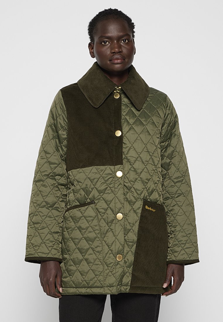 Barbour Halflange jas olijfgroen Barbour Halflange jas olijfgroen